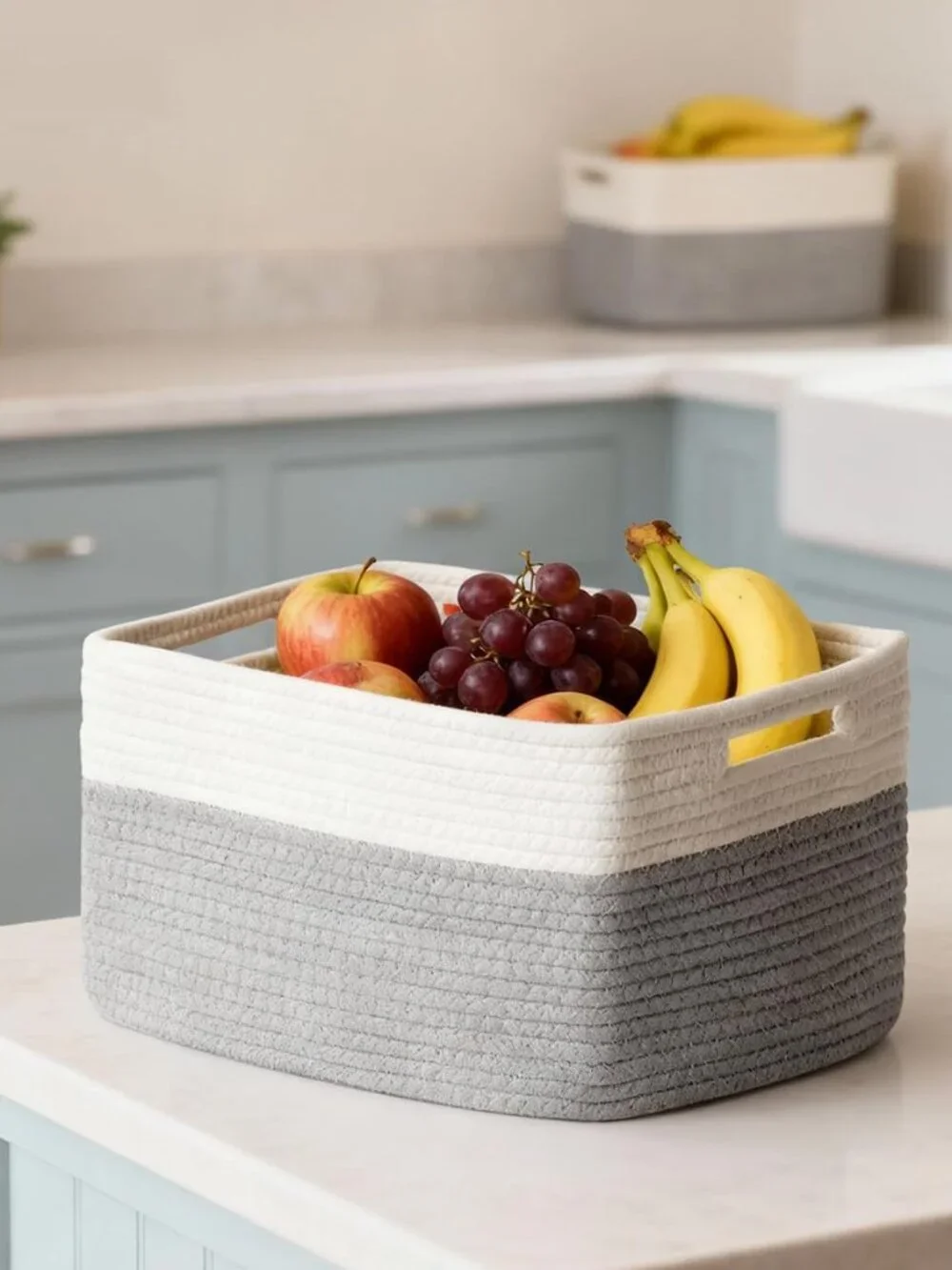 New 5 Pack Woven Storage Baskets, Decorative Storage Bins for Organizing | 13.8